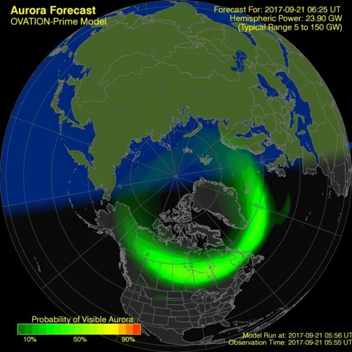 北極光何時出現