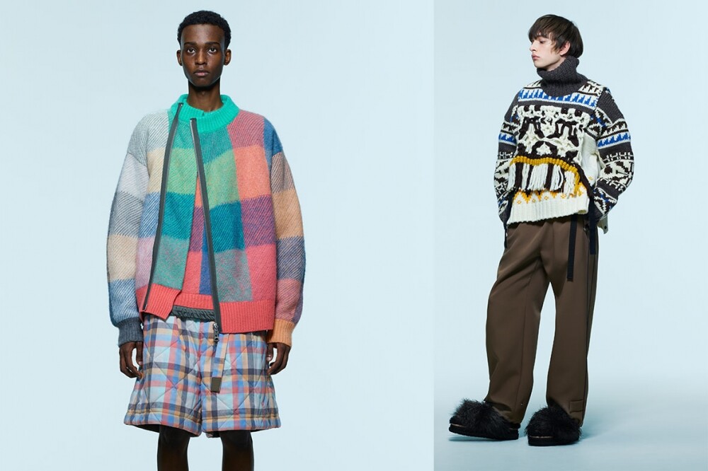 sacai 2022 秋冬男裝系列，阿部千登勢打造全新輪廓