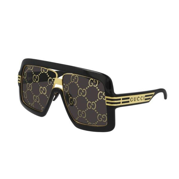 Gucci Square-Frame Sunglasses With GG Lens
