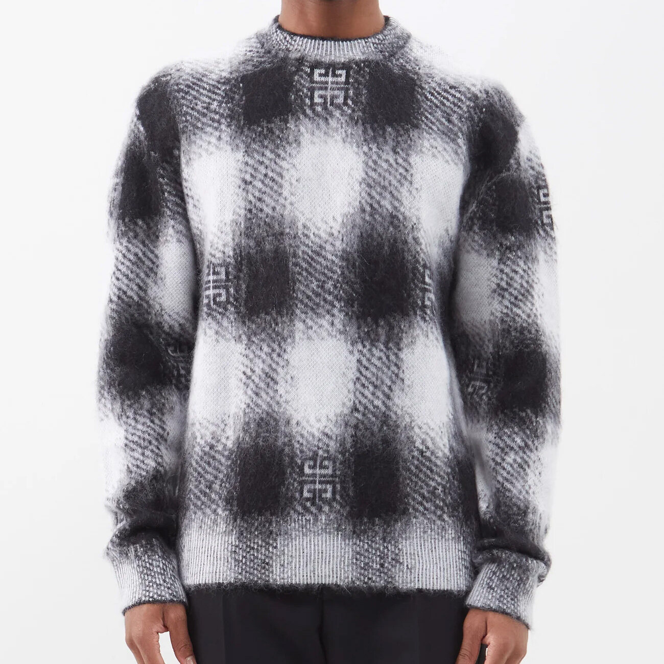 GIVENCHY 4G-jacquard mohair-blend sweater