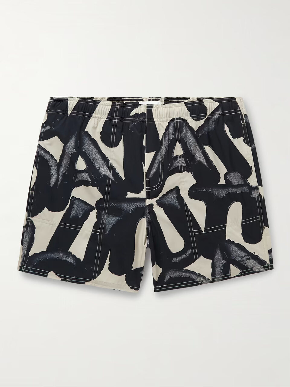 SATURDAYS NYC Talley Shorth-Length Printed Swim Shorts