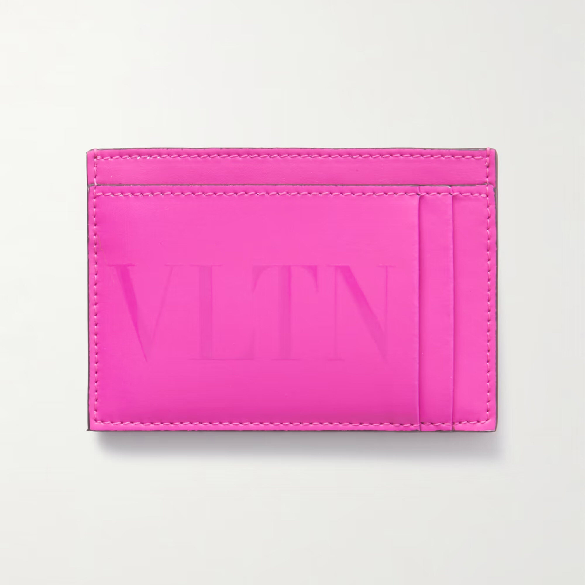 VALENTINO Valentino Garavani Logo-Print Leather Cardholder