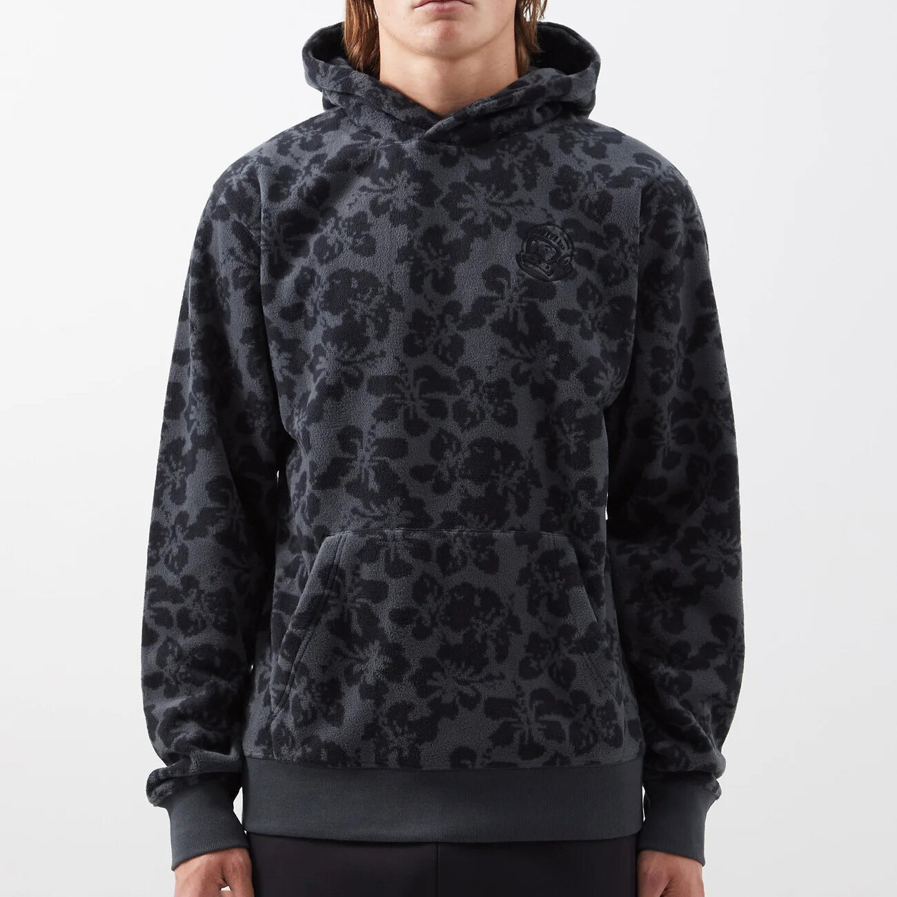 BILLIONAIRE BOYS CLUB Floral-print fleece hoodie