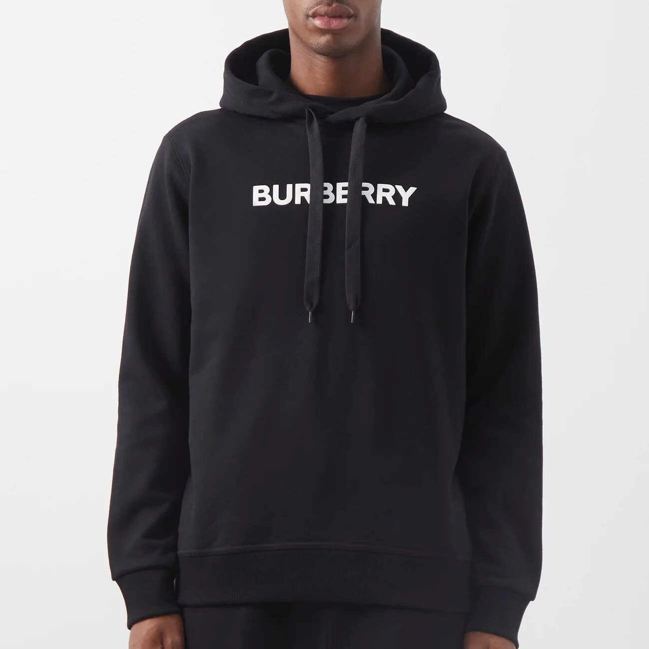 BURBERRY Andsell logo-print cotton hooded sweatshirt