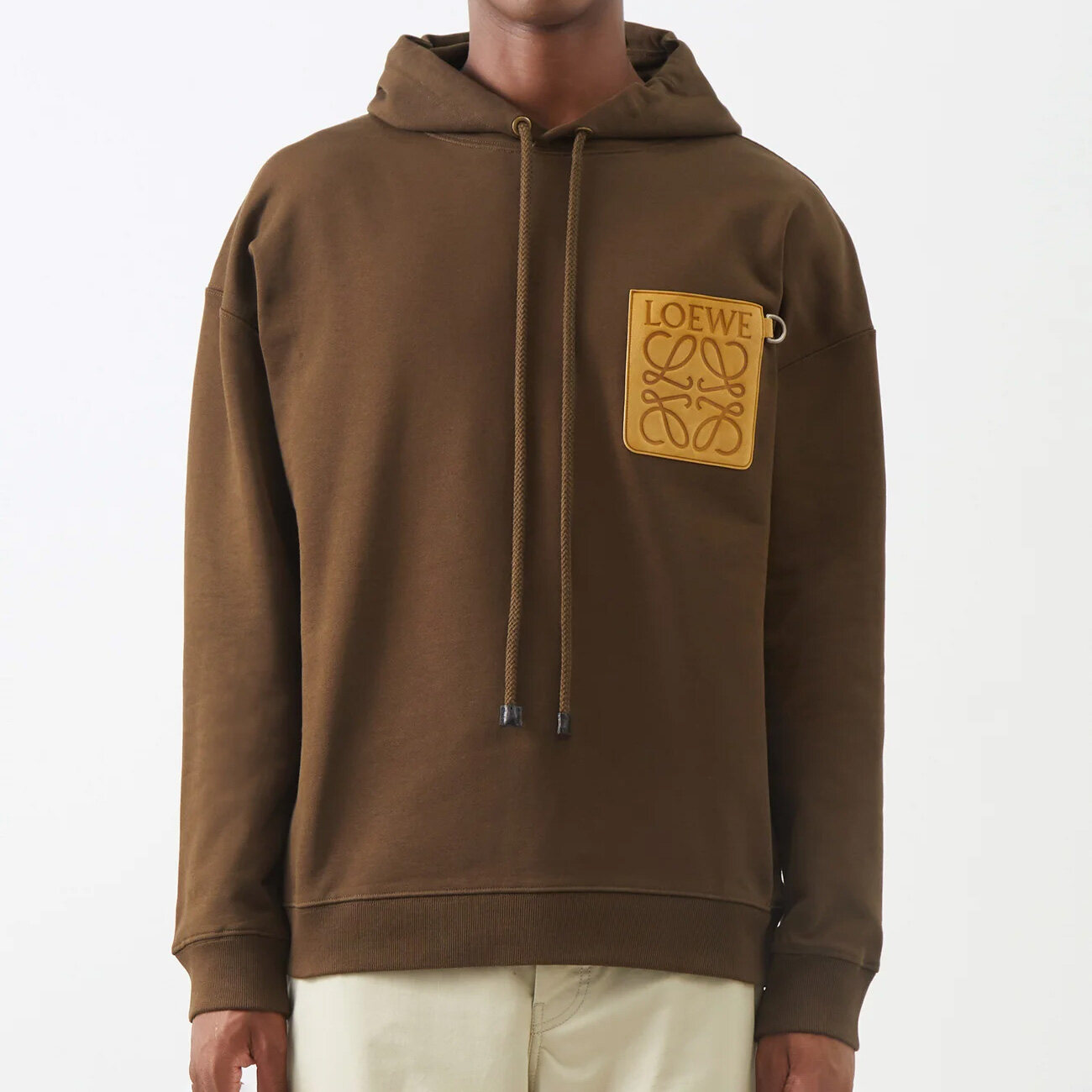 LOEWE Anagram-patch cotton-jersey hoodie