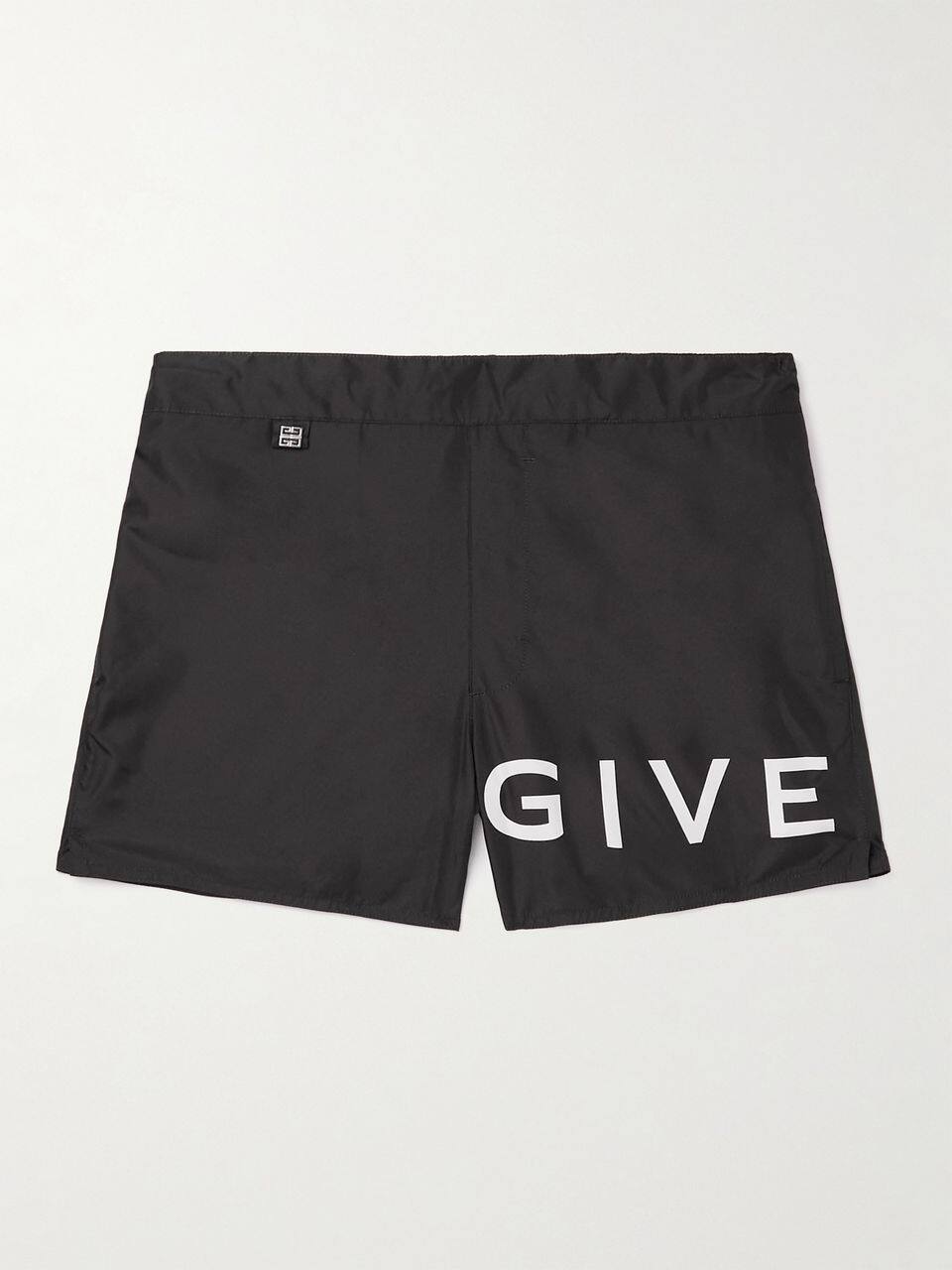 GIVENCHY Straight-Leg Short-Length Logo-Print Swim Shorts