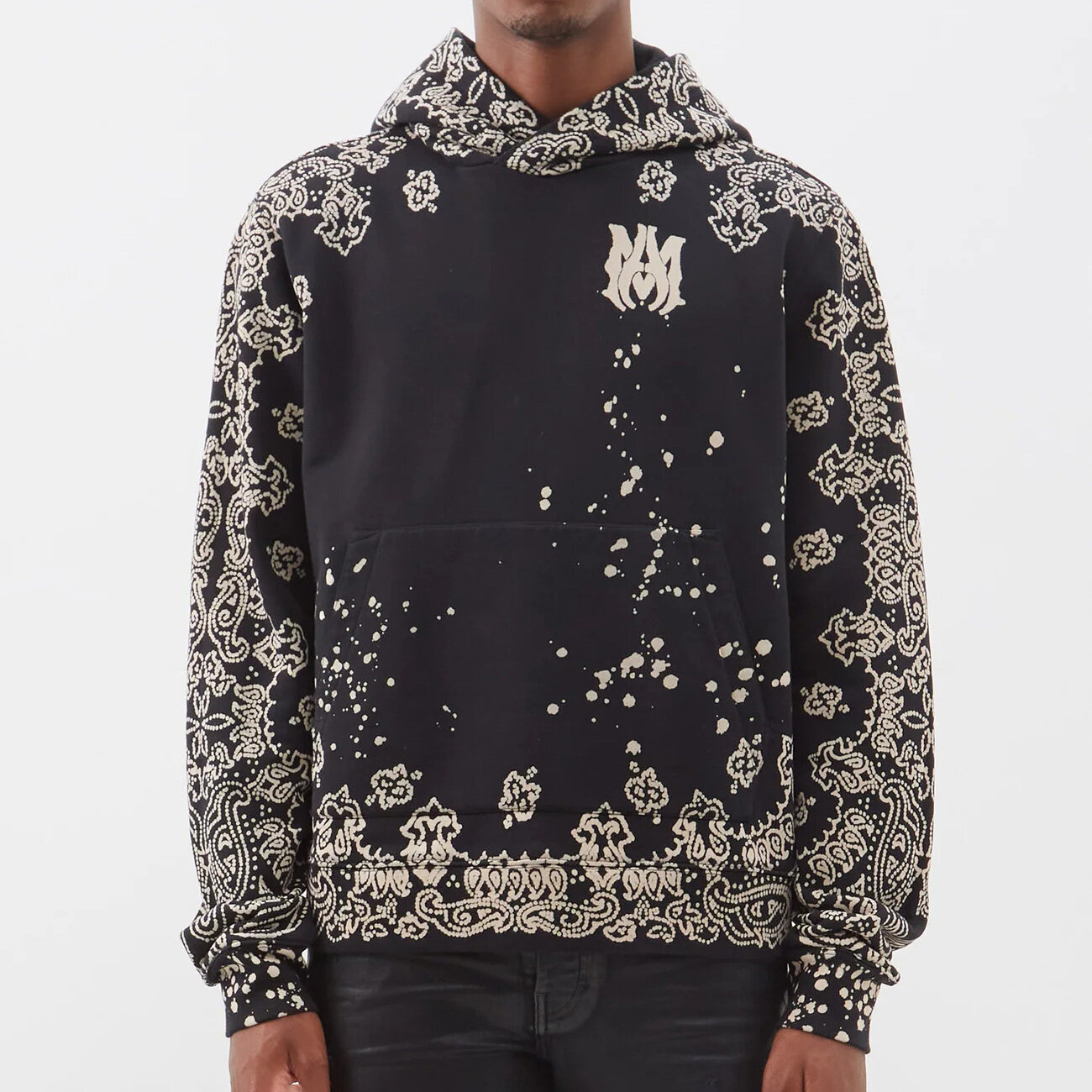 AMIRI Bandana-print cotton-jersey hoodie