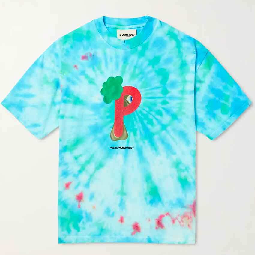 Proccoli Printed Tie-Dyed Cotton-Jersey T-Shirt