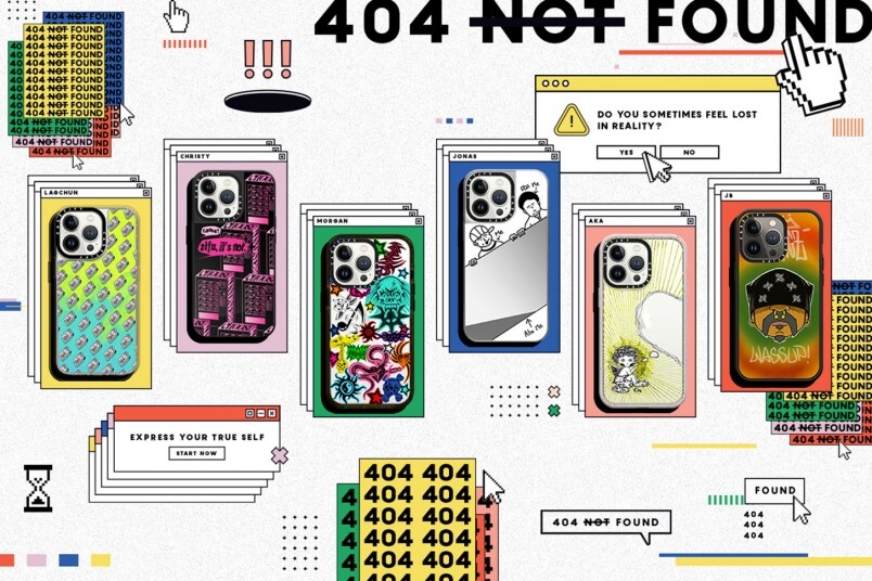 歌手JB、力臻親手設計丨CASETiFY 邀請6個本地跨界創作家合作推出「404 Not Found」