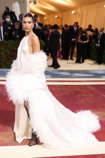 Hailey Bieber in Saint Laurent Hailey Bieber in Saint Laurent