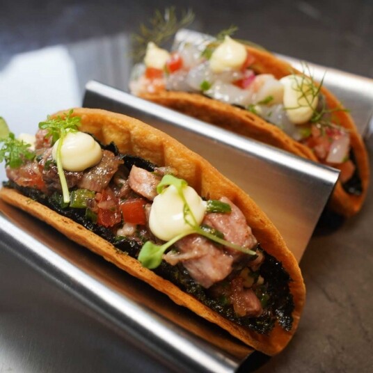 海鮮刺身Taco夾餅 海鮮刺身Taco夾餅