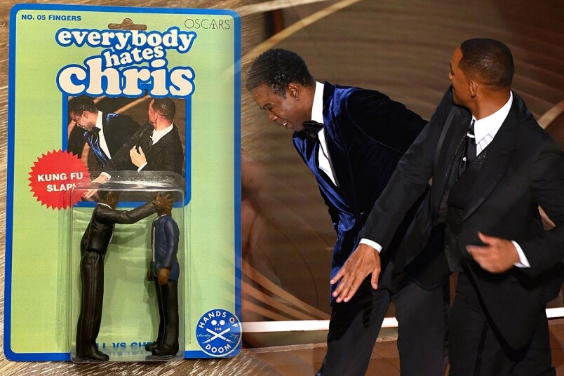 美國藝術家就Will Smith奧斯卡摑人事件推出「Everybody Hates Chris」公仔