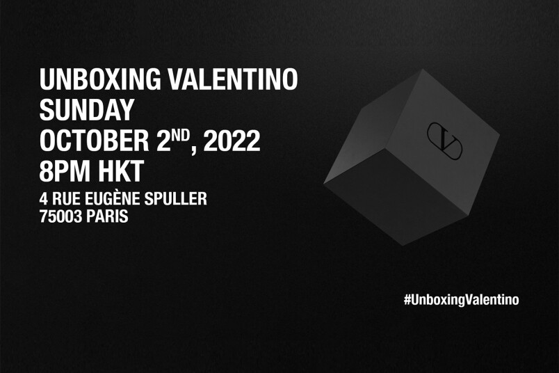 來一場最時尚的開箱丨網上直播Valentino SS23時裝騷