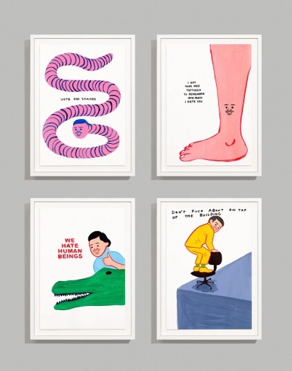 兩大黑色幽默藝術家合作丨Joan Cornellà X David Shrigley推出一套8張限量版畫 兩大黑色幽默藝術家合作丨Joan Cornellà X David Shrigley推出一套8張限量版畫