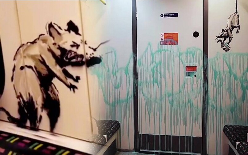 Banksy突然現身於倫敦地鐵塗鴉：如果你不佩戴口罩，你不會好起來！