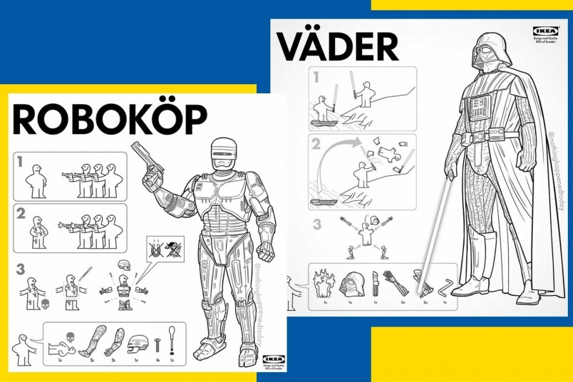 當電影角色化身IKEA產品，組裝說明書就如此簡單嗎？