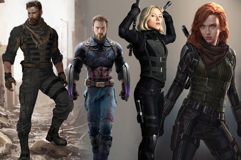 《復仇者聯盟3：無限之戰》電影裡未曝光角色造型！美國隊長、黑寡婦、Thanos本來是這樣？