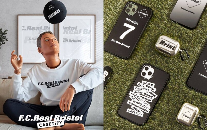 F.C. Real Bristol X CASETiFY｜推出首度聯乘iPhone手機殼、AirPod及MacBook保護套 另推足球形抱枕、長袖T-shirt 香港今日起有售！