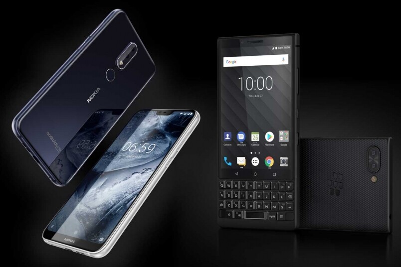 Nokia 6.1 Plus與BlackBerry KEY2同步登場