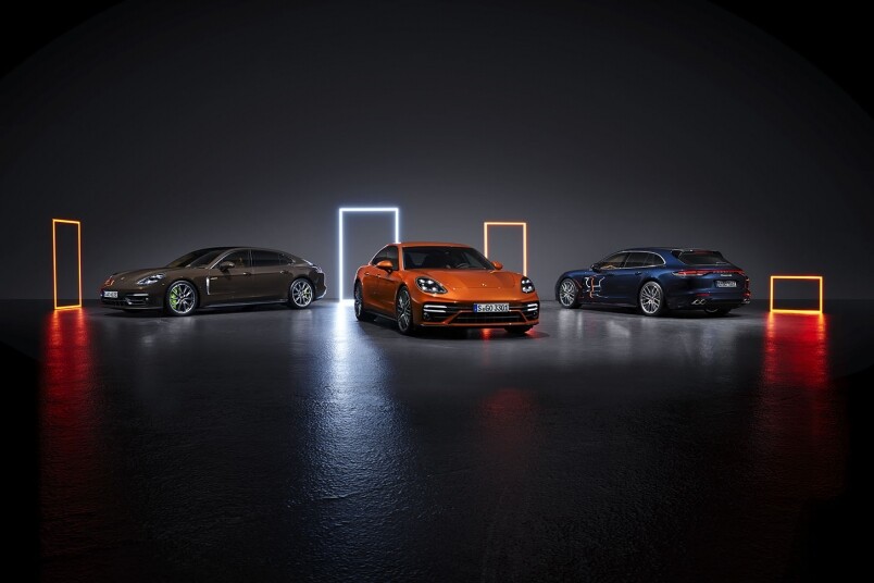 新一代的保時捷Porsche標誌丨Panamera全車系升級！混能車版本續航距離增加了30%