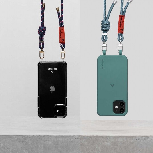 左邊的Verdon款式手機殼，由Lion Rock＝系列演變而成，Verdon 配備可更換繩索背帶設計