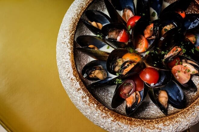 前菜Stew Mussels,青口新鮮甜美,也是不錯的選擇。 前菜Stew Mussels,青口新鮮甜美,也是不錯的選擇。