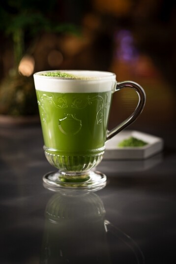 「濃情抹茶」（Matcha Hontōu?，HK$118）是Shelley的得意之作，靈感源自經典愛爾蘭咖啡和抹茶