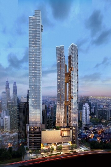 8 Conlay項目擁有世界最高的螺旋形雙棟住宅大樓，設計以陰陽的理念作為