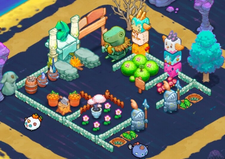 而《Axie Infinity》未來亦會加入LAND,讓玩家可以購置區塊鏈建立自己的領地,可以像 而《Axie Infinity》未來亦會加入LAND,讓玩家可以購置區塊鏈建立自己的領地,可以像