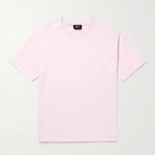 A.P.C.粉紅色T恤