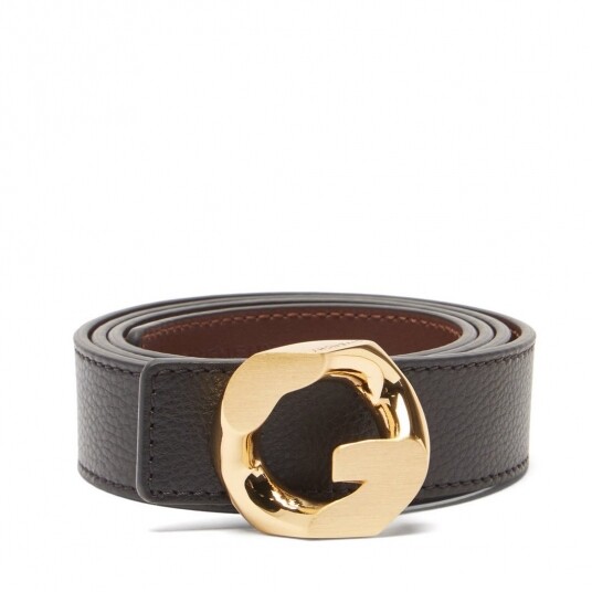 Givenchy G-buckle Leather Belt