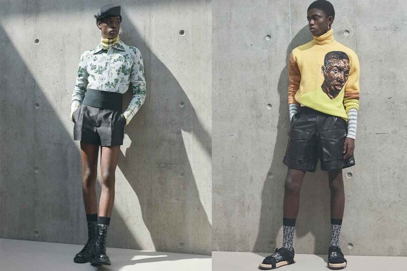 Dior 2021 夏季男裝系列，Kim Jones 與 Amoako Boafo的藝術合作成果