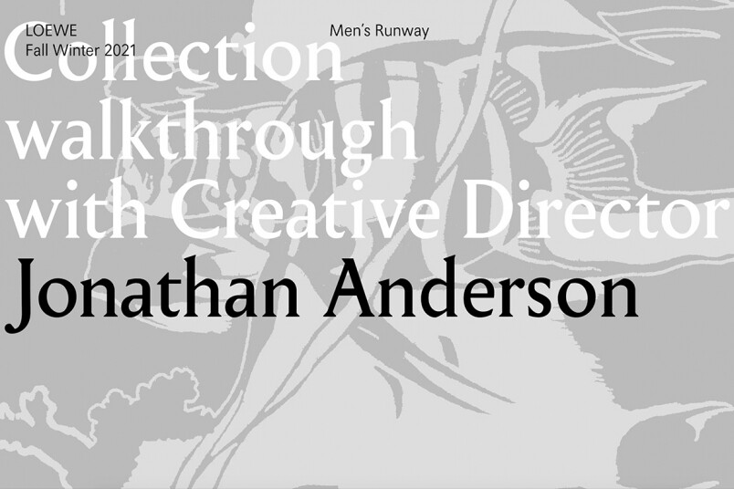 THE COLLECTION WALKTHROUGH WITH JONATHAN ANDERSON