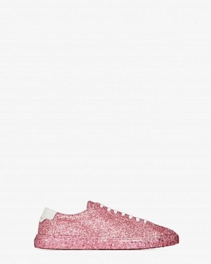 Saint Laurent 粉紅色閃粉波鞋 $4,450