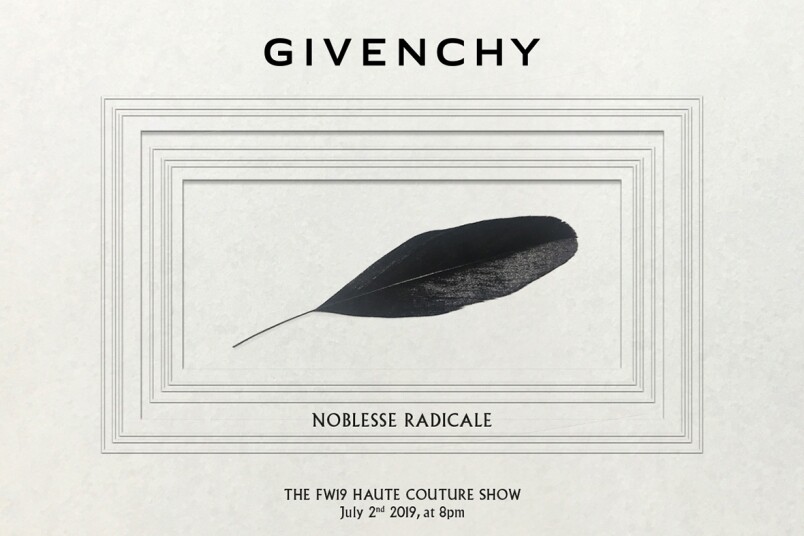 Givenchy FW19 Haute Couture巴黎時裝騷
