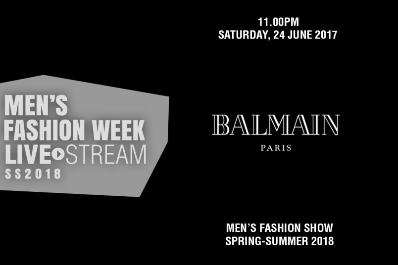Fashion Show Livestream | Balmain SS18