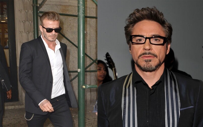 David Beckham, Robert Downey Junior
