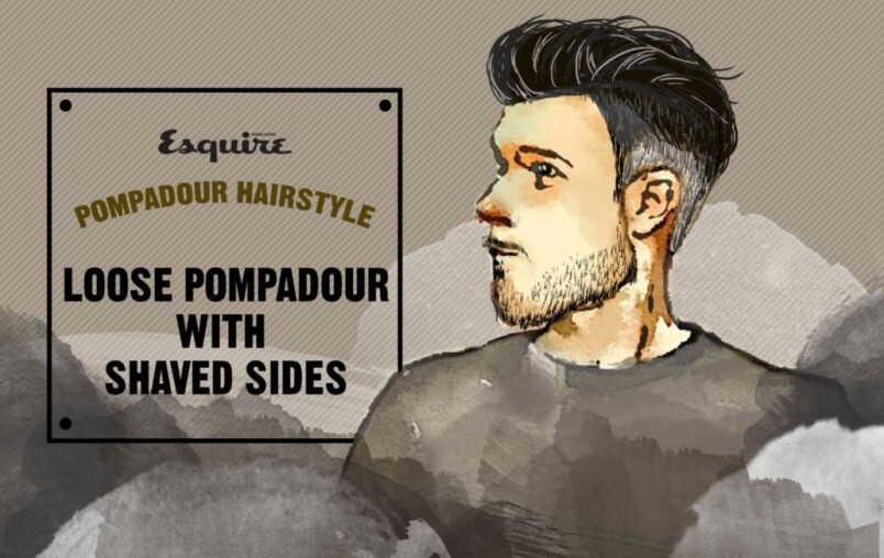 復古男士髮型提案 - 隨性 Loose Pompadour With Shaved Sides 復古男士髮型提案 - 隨性 Loose Pompadour With Shaved Sides