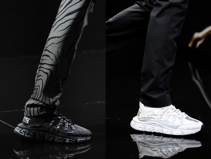 Versace Trigreca於2020秋冬時裝展中率先亮相,其獨樹一格的設計元素配上品牌的華 Versace Trigreca於2020秋冬時裝展中率先亮相,其獨樹一格的設計元素配上品牌的華