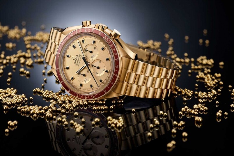 OMEGA Speedmaster太陽神11號五十周年限量版腕錶！金錶原來可以那麼吸引
