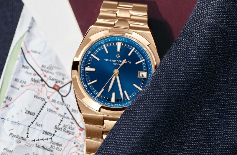 江詩丹頓2020新作！Vacheron Constantin Overseas自動上鍊腕錶帶來典雅粉紅金X藍面設定