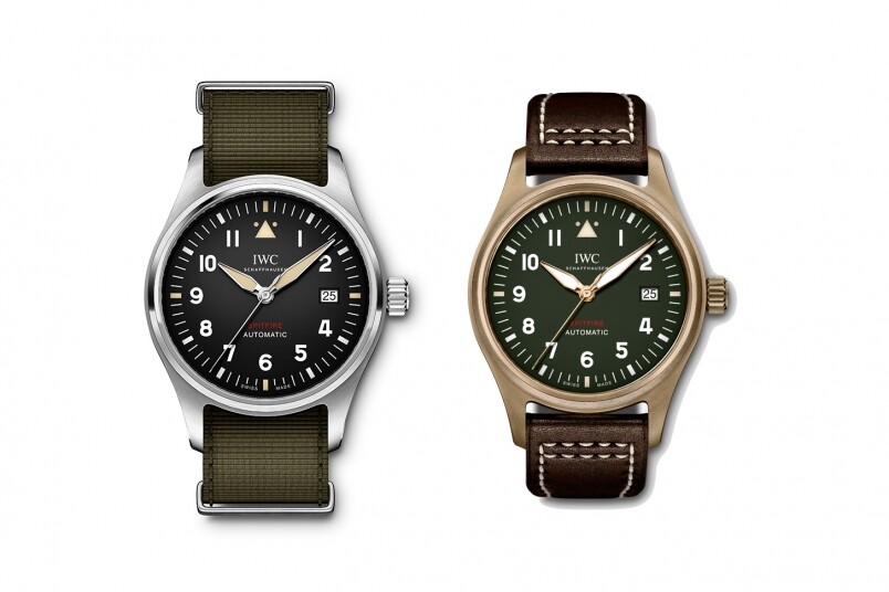 如果你喜歡簡約一點的飛行錶，這枚大三針Spitfire肯定會令你心動。腕錶是青