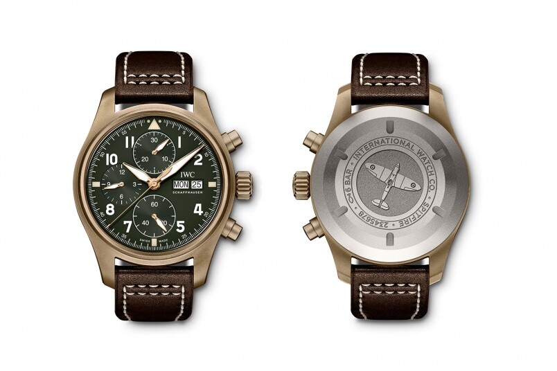 另一枚計時新作Pilot’s Watch Chronograph Spitfire一樣有銅殼及綠面的組合,即是說錶殼會隨 另一枚計時新作Pilot’s Watch Chronograph Spitfire一樣有銅殼及綠面的組合,即是說錶殼會隨