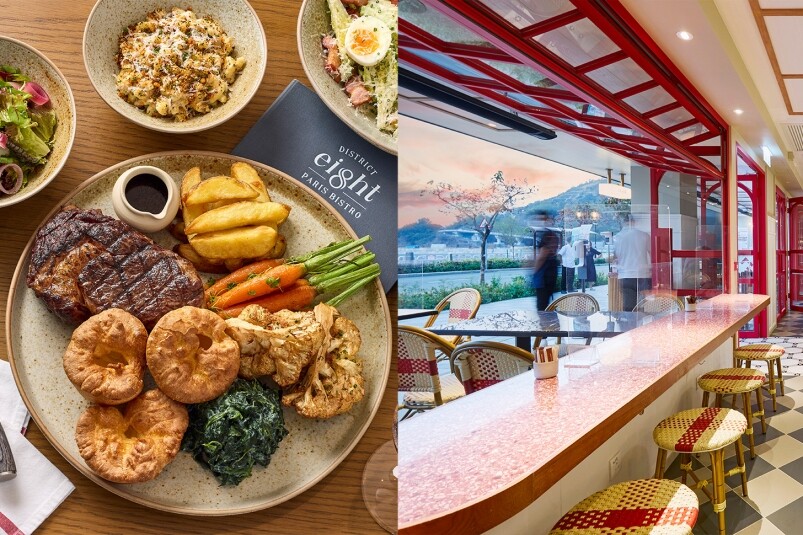 將軍澳扒房餐廳推介：法國扒房District 8 愜意餐館任食牛扒配菜！