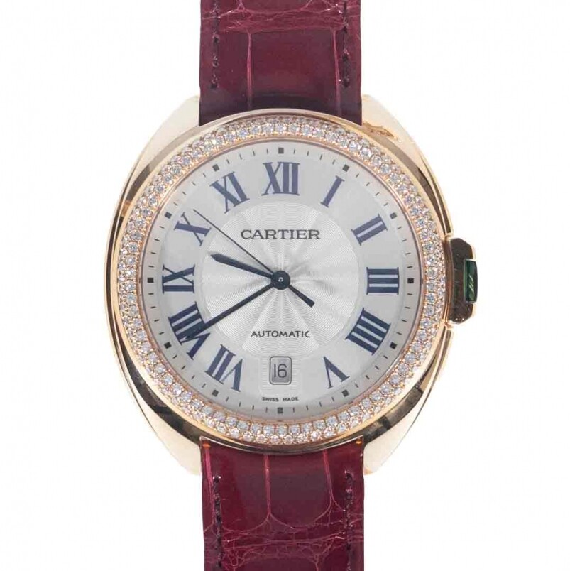 Lot 221 卡地亞「 Ballon Bleu de Cartier 」鑽石手錶（估價：HKD 100,000—120,000）