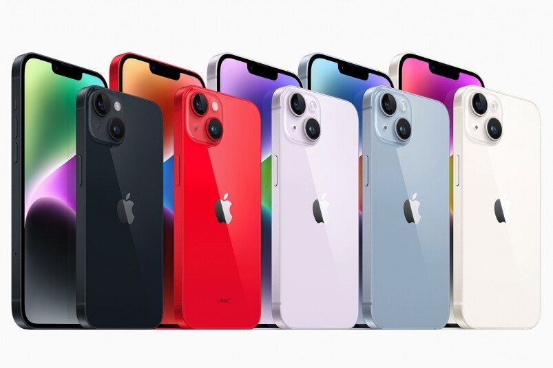 iPhone 14系列顏色選擇