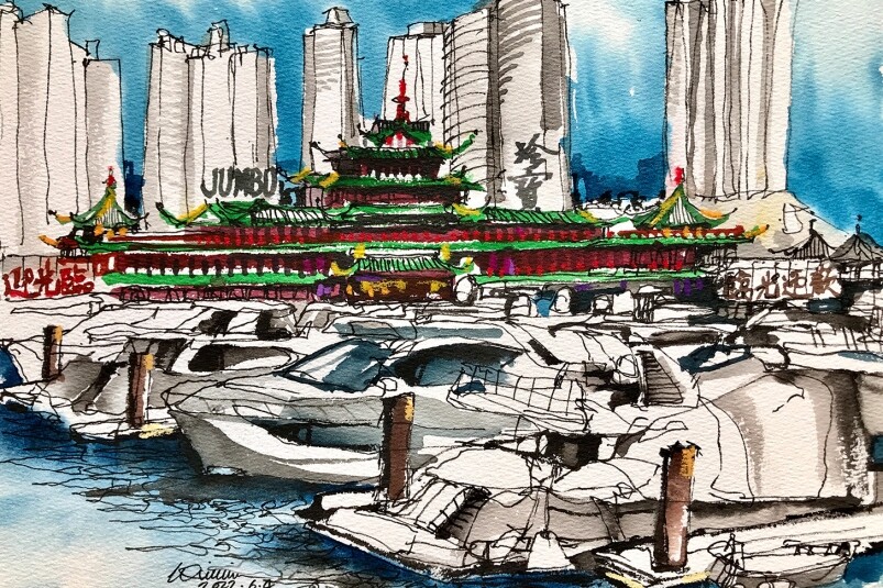 《山水築城》攝影及水彩畫聯展 以畫筆影像訴說香港故事
