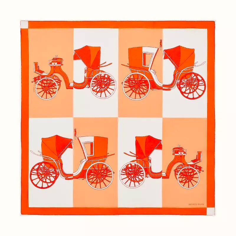 Hermès Voitures Exquises handkerchief HK$1,550 Hermès Voitures Exquises handkerchief HK$1,550
