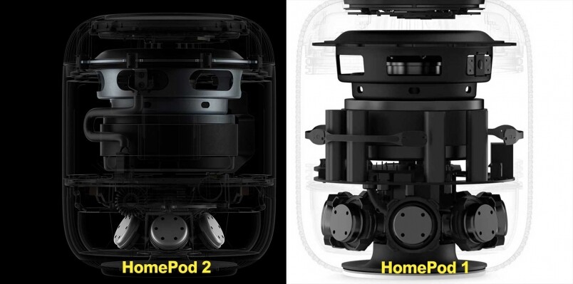 HomePod第2代高音喇叭7變5