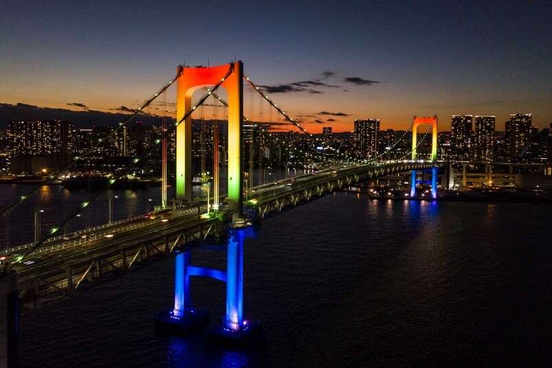 彩虹大橋 レインボーブリッジ（Rainbow Bridge） ／御台場